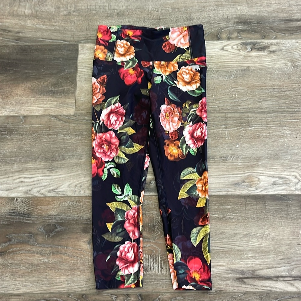 NWT Running Bare Floral Leggings - Multicolor